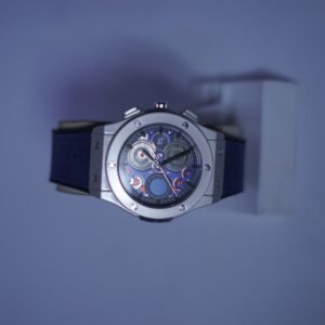 Blue Belt With Silver Outer With Blue Dial